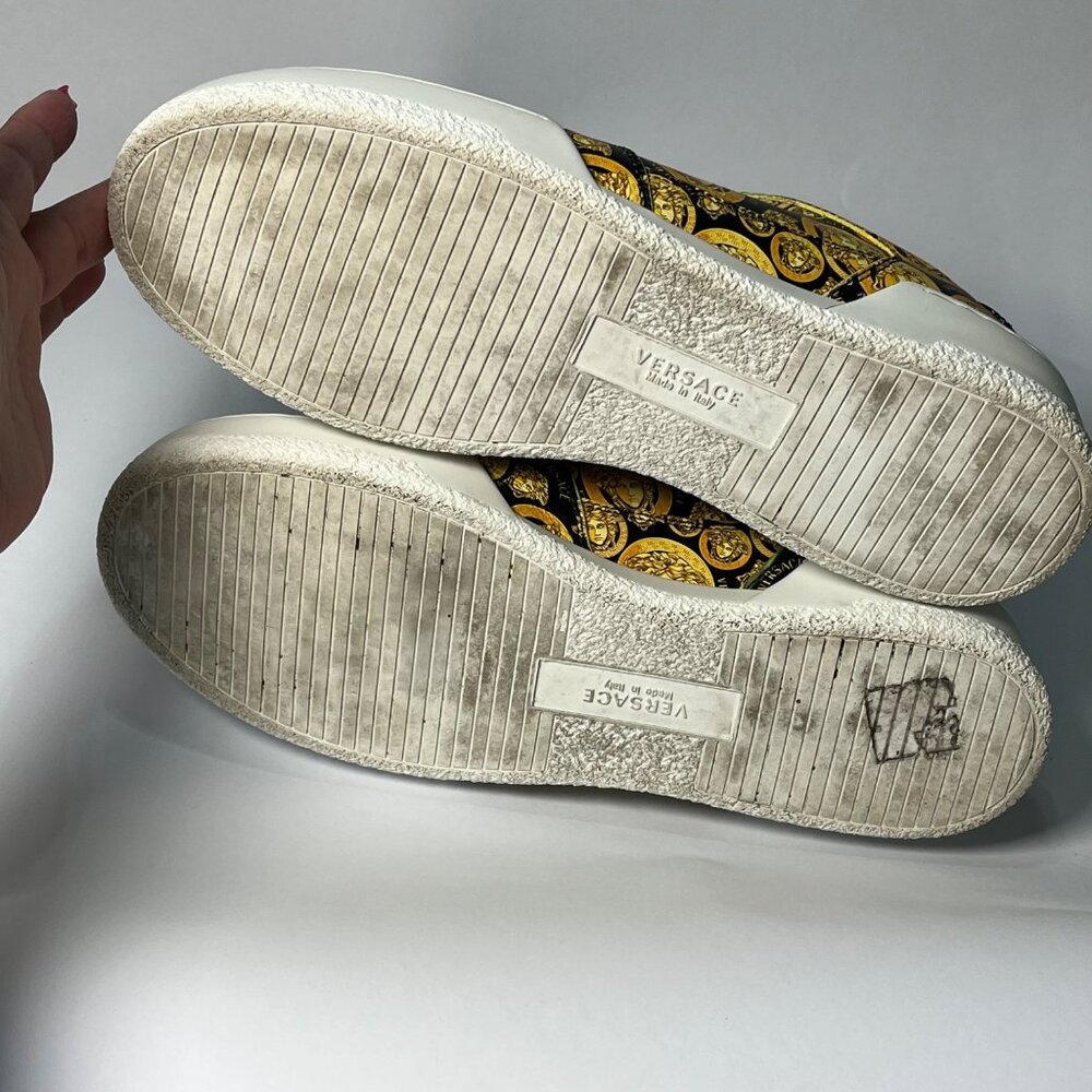 Versace Ilus Medusa Amplified Print Mens Sneaker size 8 Limited Edition - Picture 6 of 6